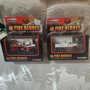 Vintage Corgi Fire Heroes Authentic Replica Showcase Collection